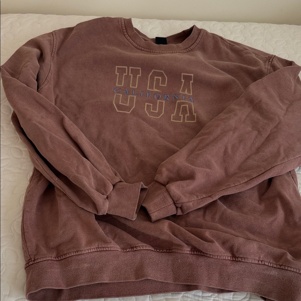 Urban Outfitters Brown USA California Sweatshirt